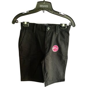 NWT The Children's Place black khaki shorts Sz 12